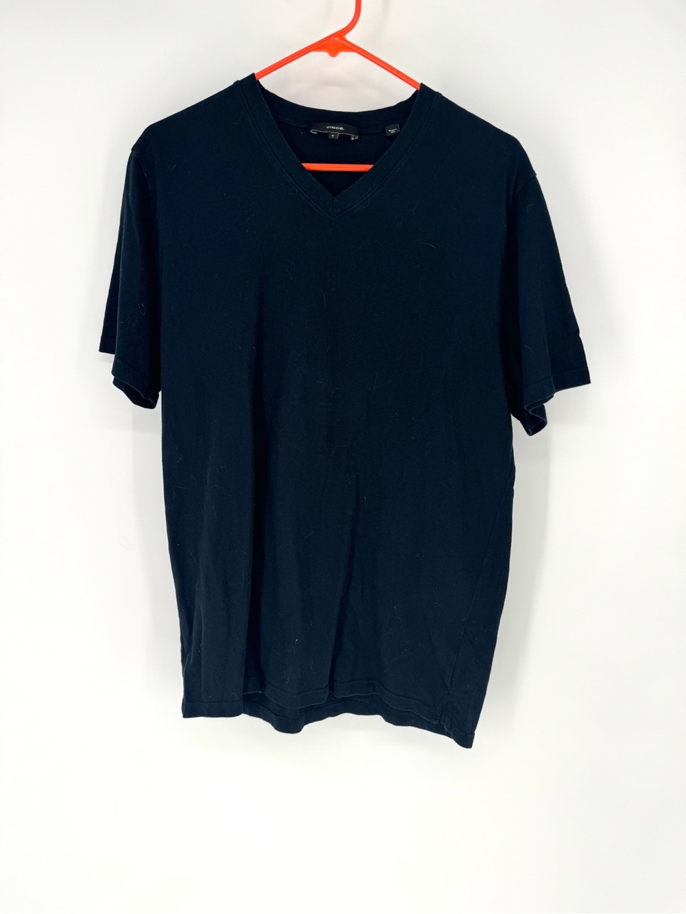 Vince Black V-Neck Short Sleeve Tee